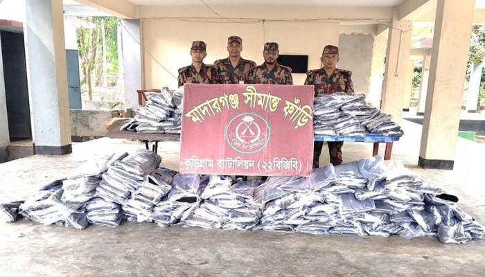কুড়িগ্রামে বিজিবির অভিযানে ভারতীয় মালপত্র আটক