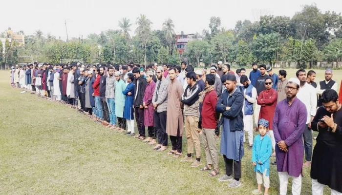 ফরিদপুরে ওসমান হাদির গায়েবানা জানাজা, কফিন মিছিল