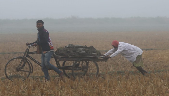 ঘন কুয়াশা ও হিমেল বাতাসে উত্তরের জনজীবন ব্যাহত