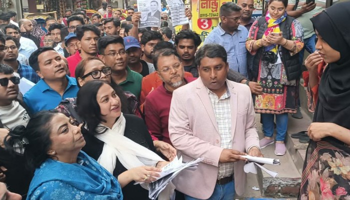 তারেক রহমানের জন্য ভোট চাইলেন শর্মিলা রহমান